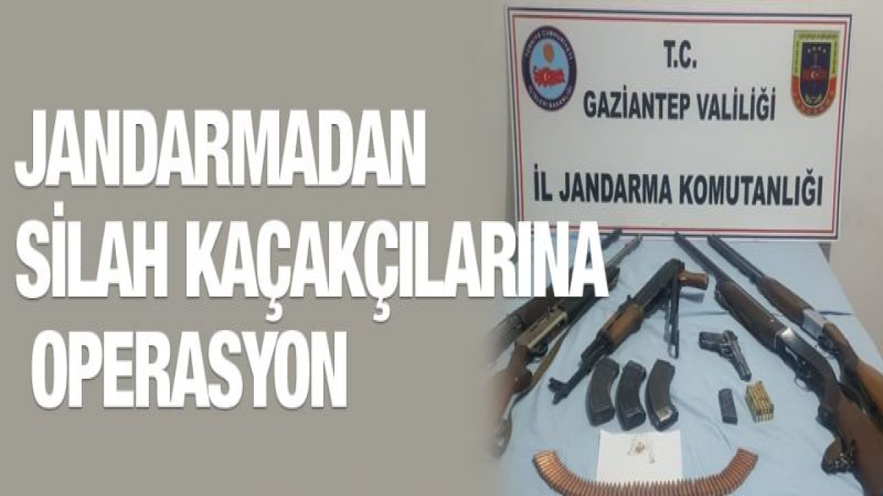 Jandarmadan silah kaçakçılarına operasyon