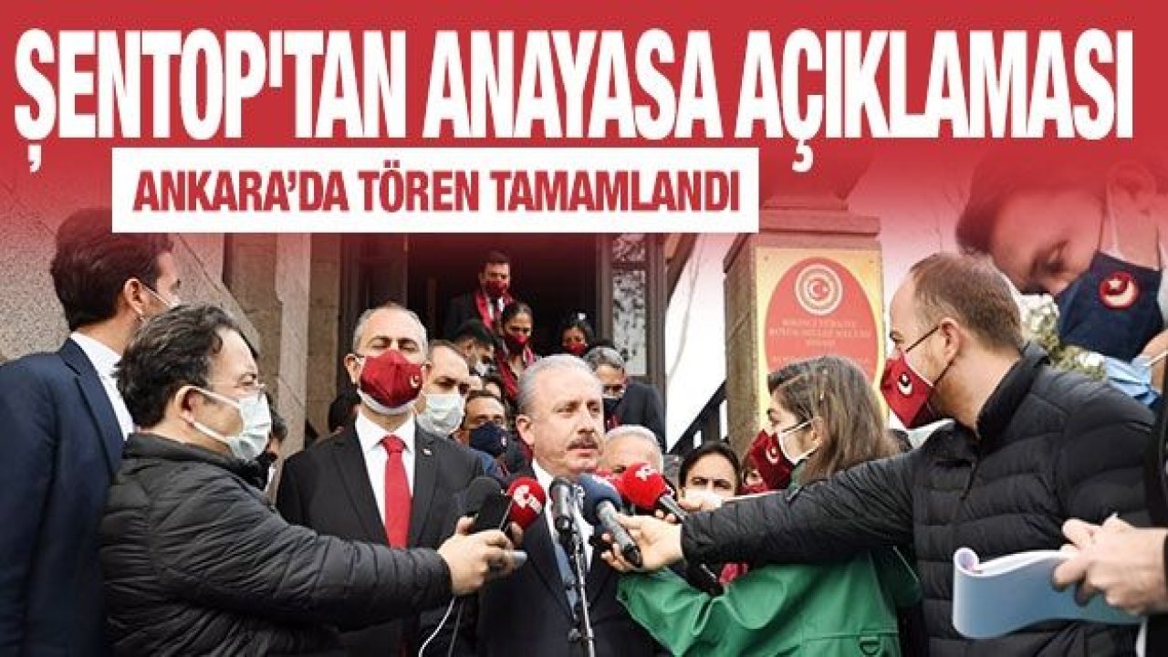 Şentop'tan Anayasa açıklaması