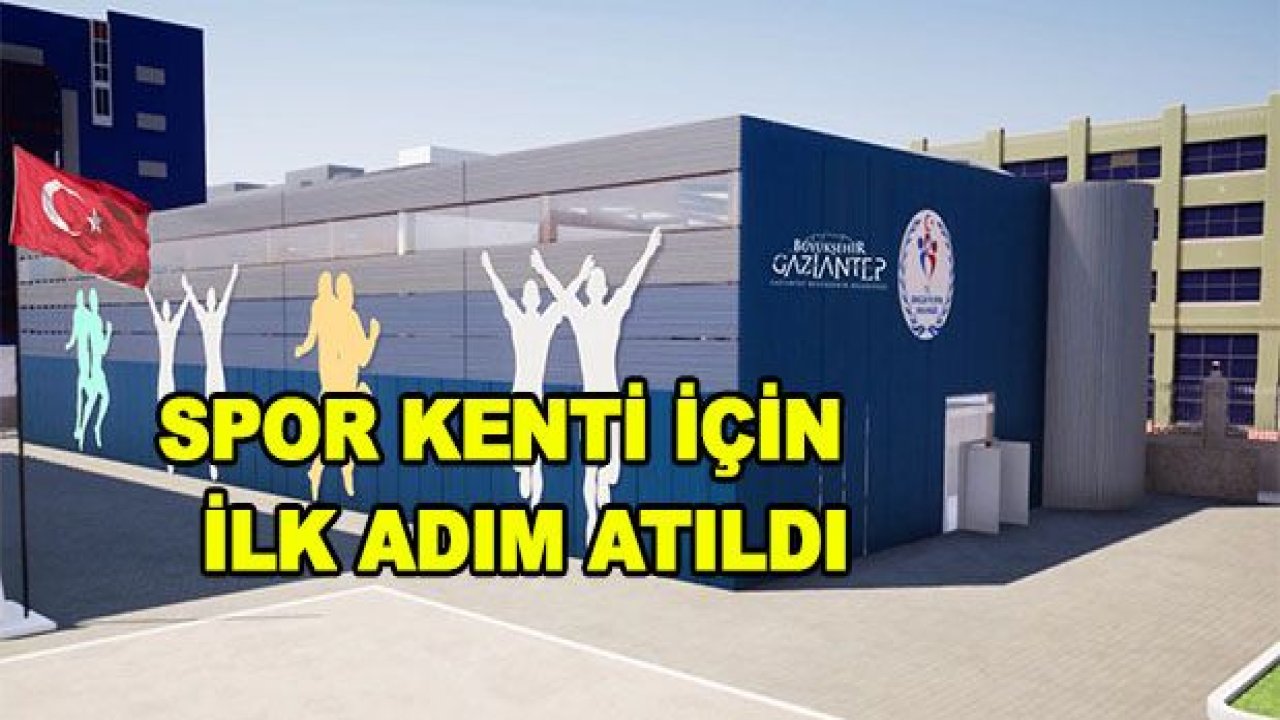 Spor kenti için ilk adım atıldı