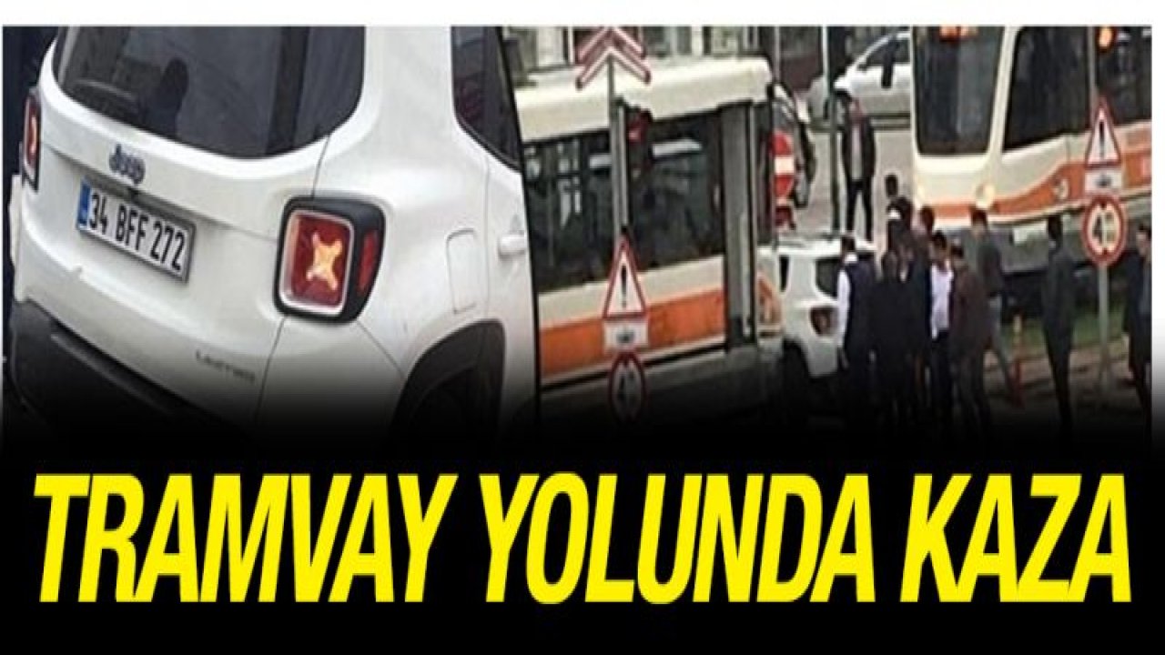 Tramvay yolunda kaza