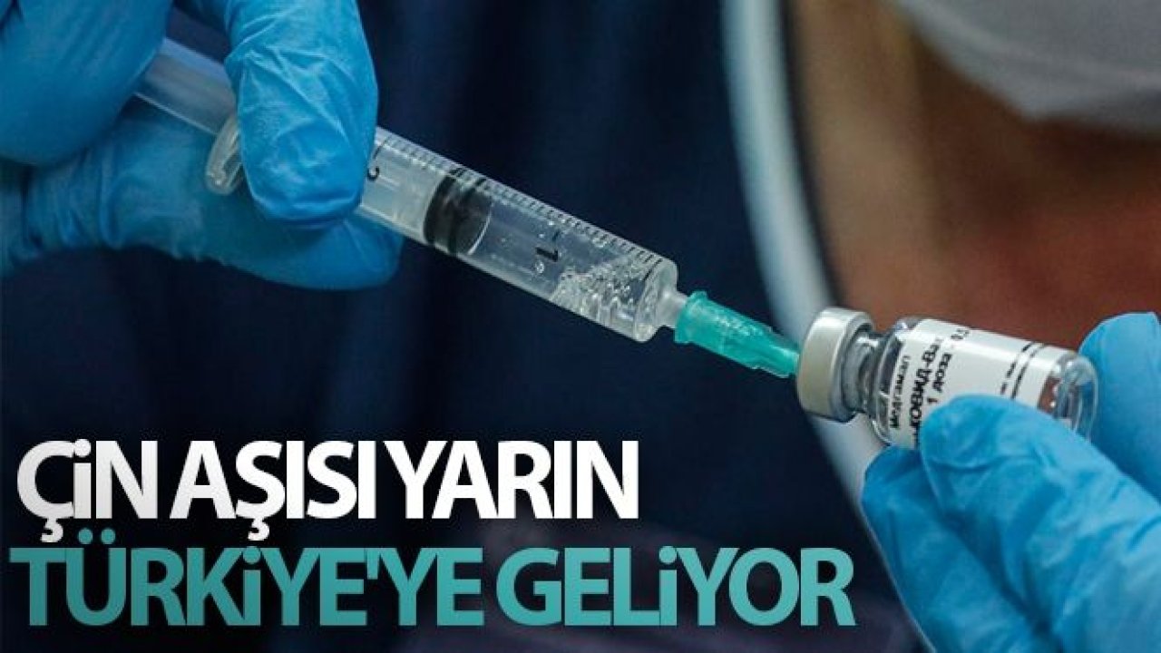 Çin aşısı yarın Türkiye'ye geliyor