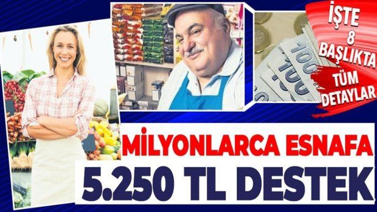 Esnafa kira ve hibe desteği müjdesi! 3 bin TL gelir kaybı desteği 500- 2500 TL de kira yardımı... Esnafa destekten kimler yararlanacak?