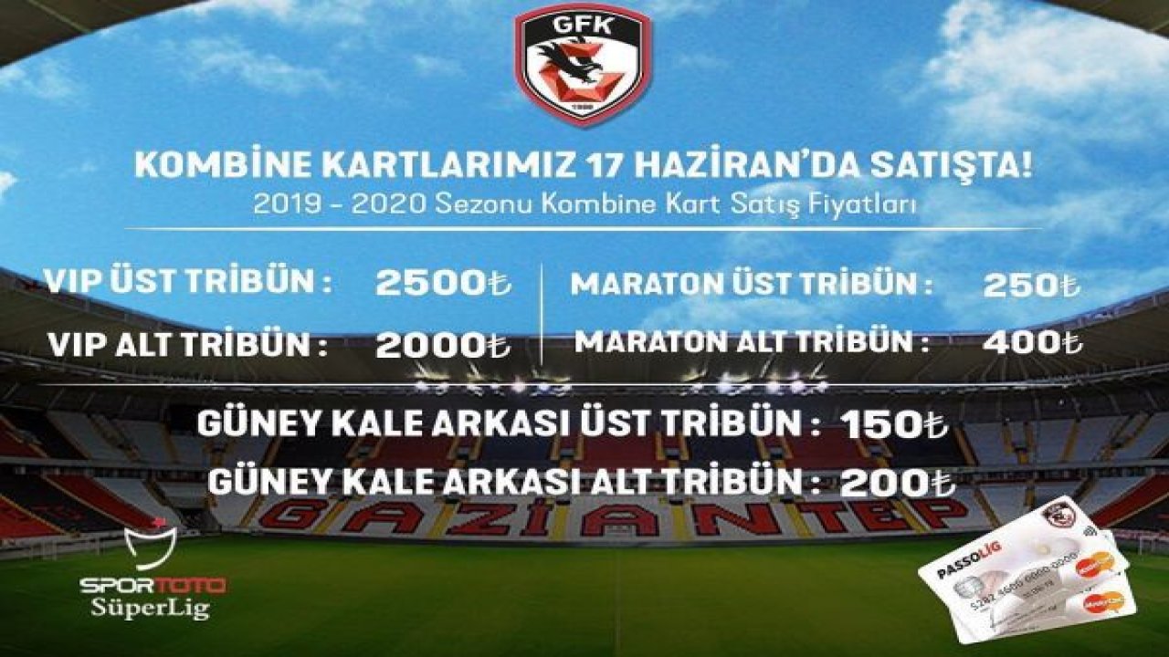 Gazişehir Gaziantep'te kombine satışları başlıyor