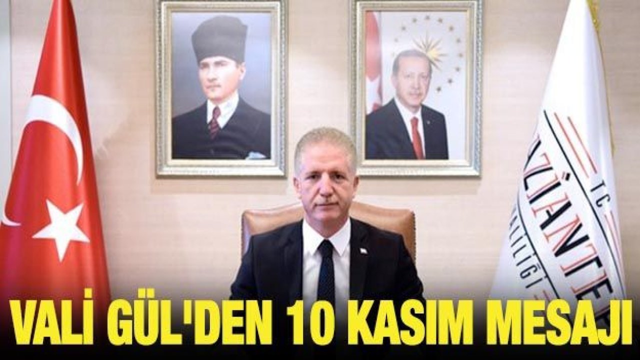 Vali Gül'den 10 Kasım mesajı