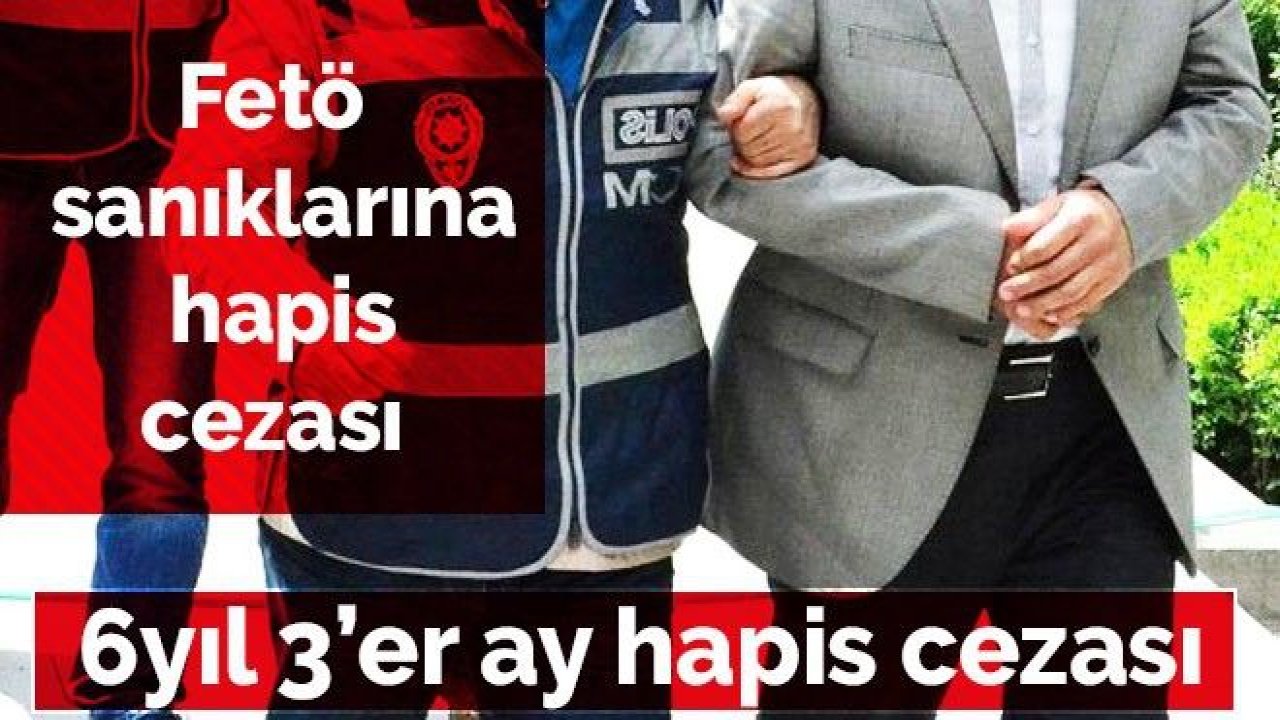 Öğretmen Çifte FETÖ'den 6 Yıl 3'er Ay Hapis Cezası