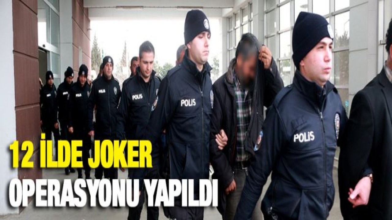 Adıyaman'da dev joker operasyonu