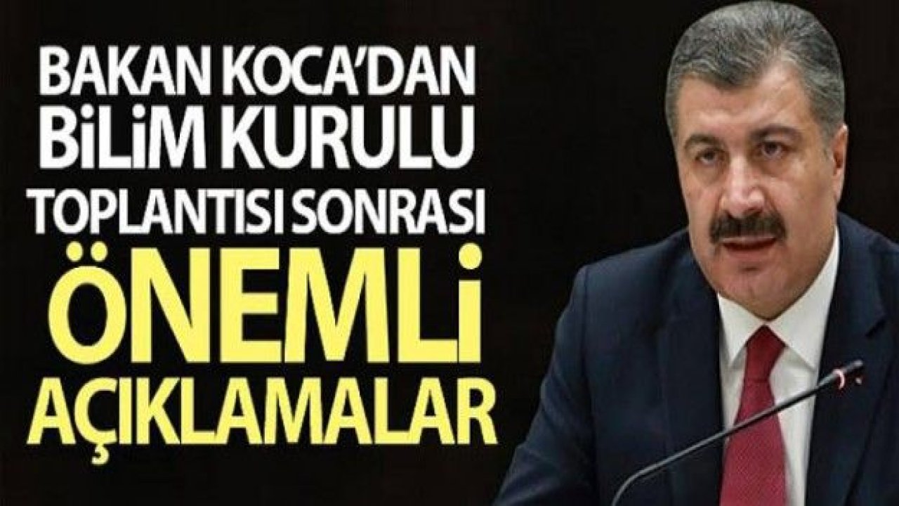 Sağlık Bakanı Fahrettin Koca'dan önemli açıklamalar!