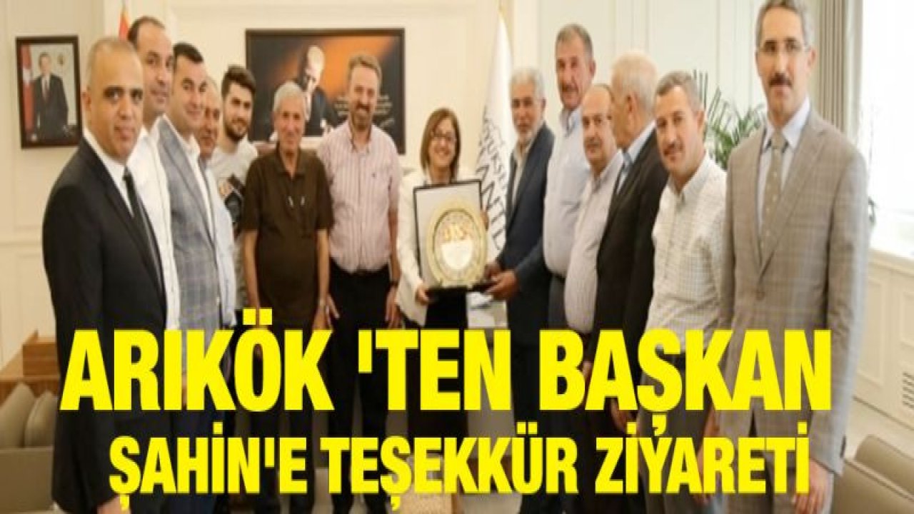 ARIKÖK 'ten Başkan Şahin'e teşekkür ziyareti