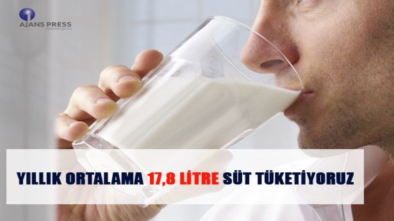 YILLIK ORTALAMA 17,8 LİTRE SÜT TÜKETİYORUZ