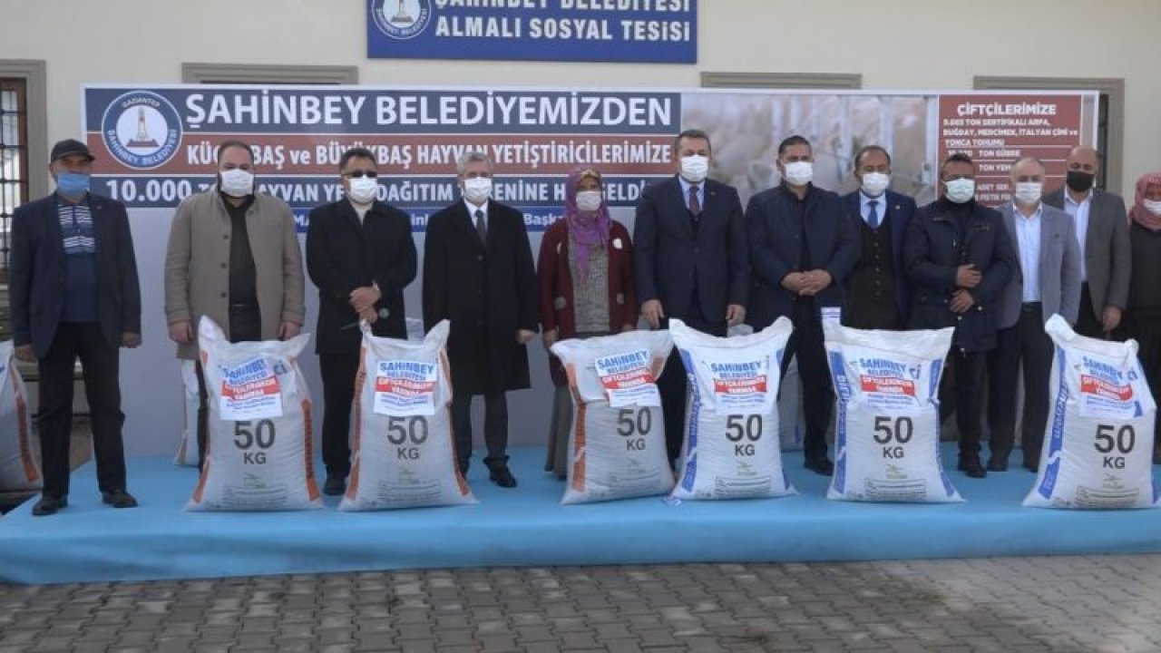 Şahinbey yem desteğine devam ediyor