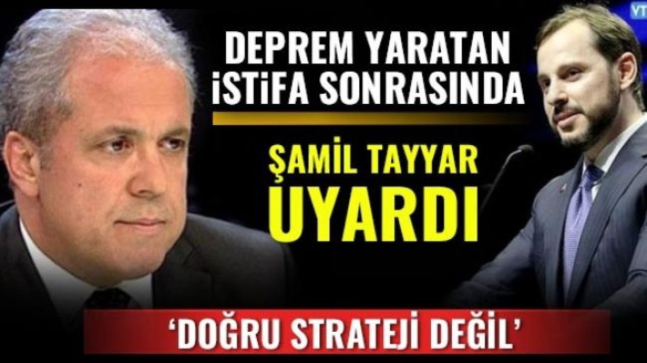 Deprem yaratan istifa sonrasında Tayyar'dan doğru strateji değil uyarısı