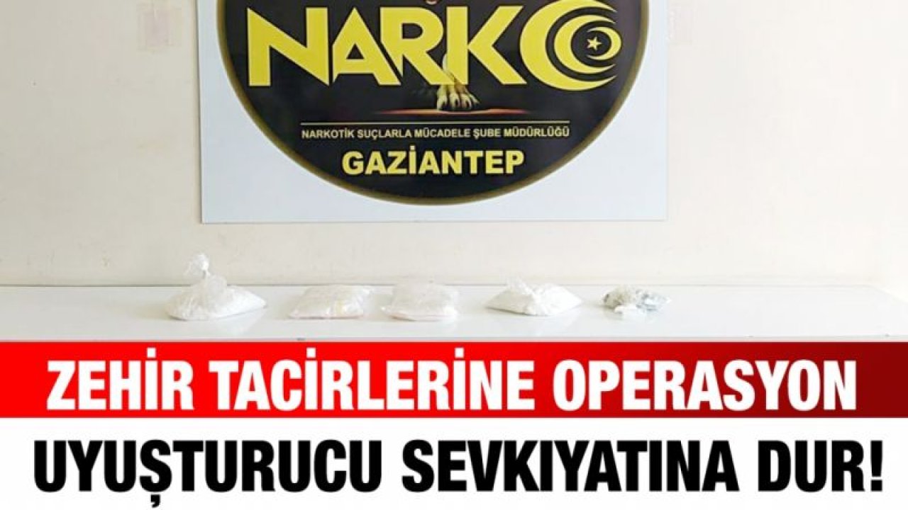 Zehir tacirlerine operasyon: 2 gözaltı