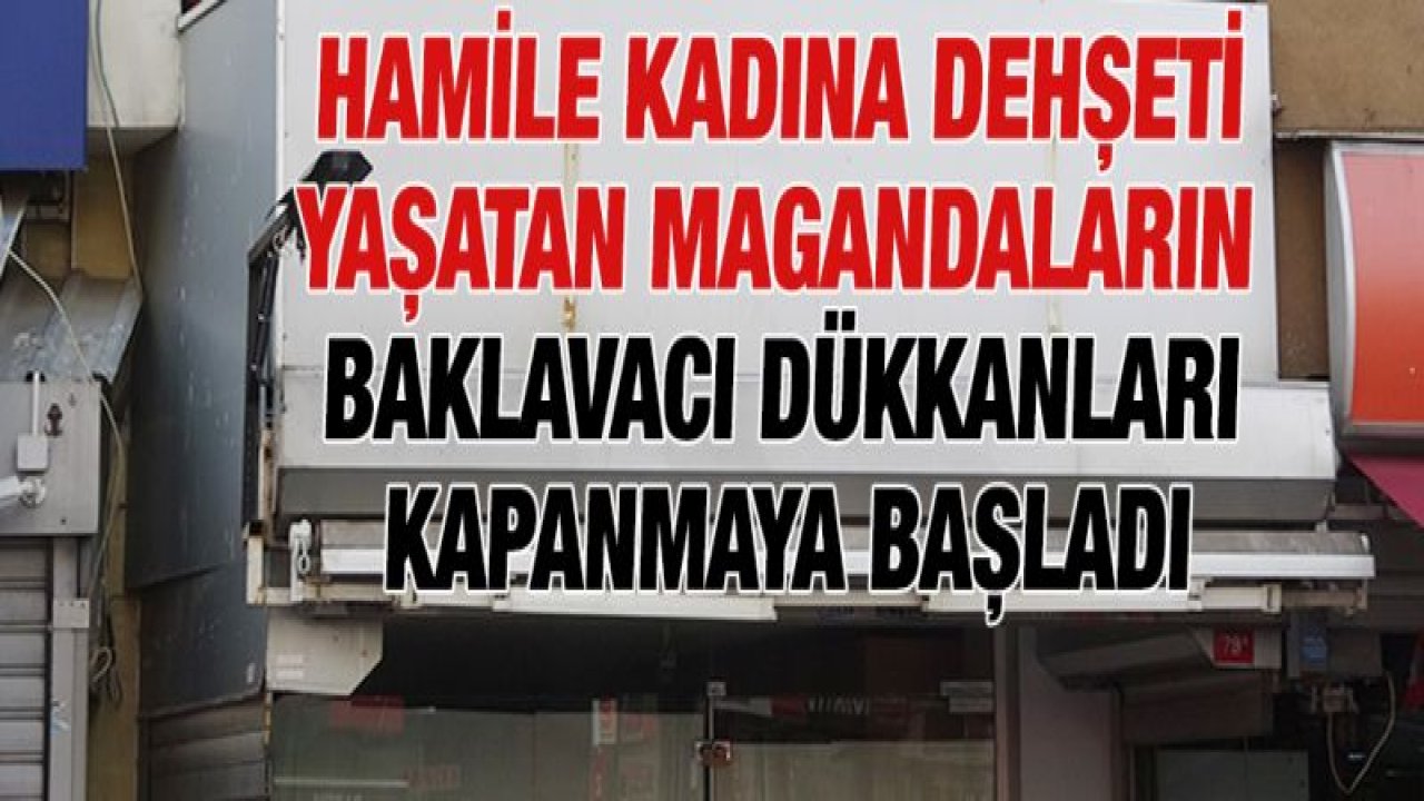 Baklavacı dükkanları kapanmaya başladı