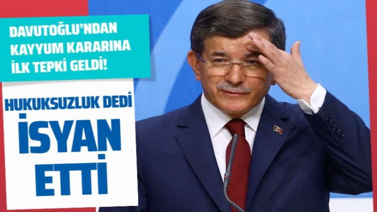 Davutoğlu'ndan Bilim ve Sanat Vakfı'na kayyum atanmasıyla ilgili ilk açıklama...