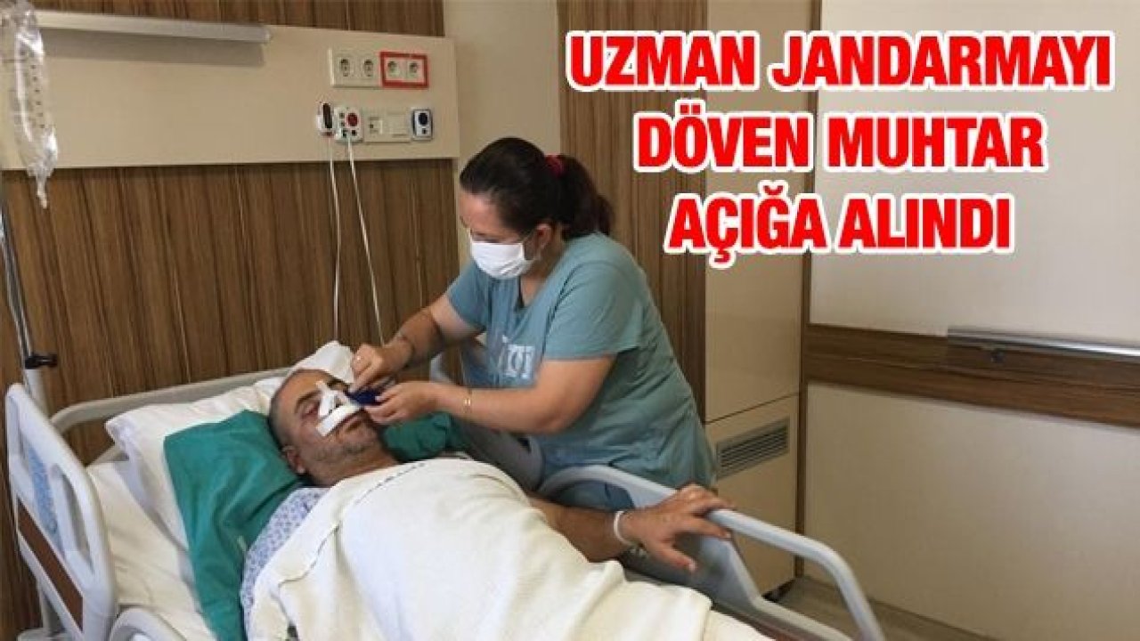 Uzman Jandarmayı Döven Muhtar Açığa Alındı