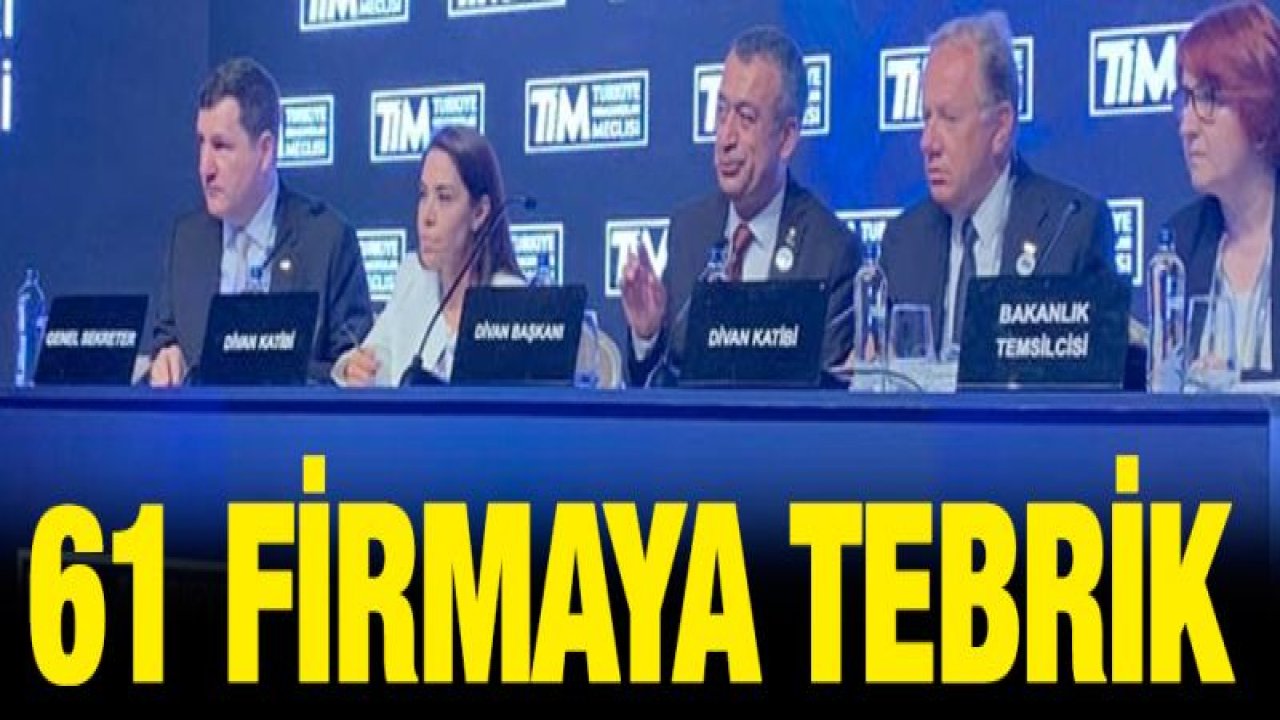 TİM'den ihracatçıya müjde