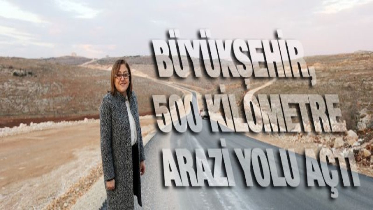 BÜYÜKŞEHİR, 500 KİLOMETRE ARAZİ YOLU AÇTI