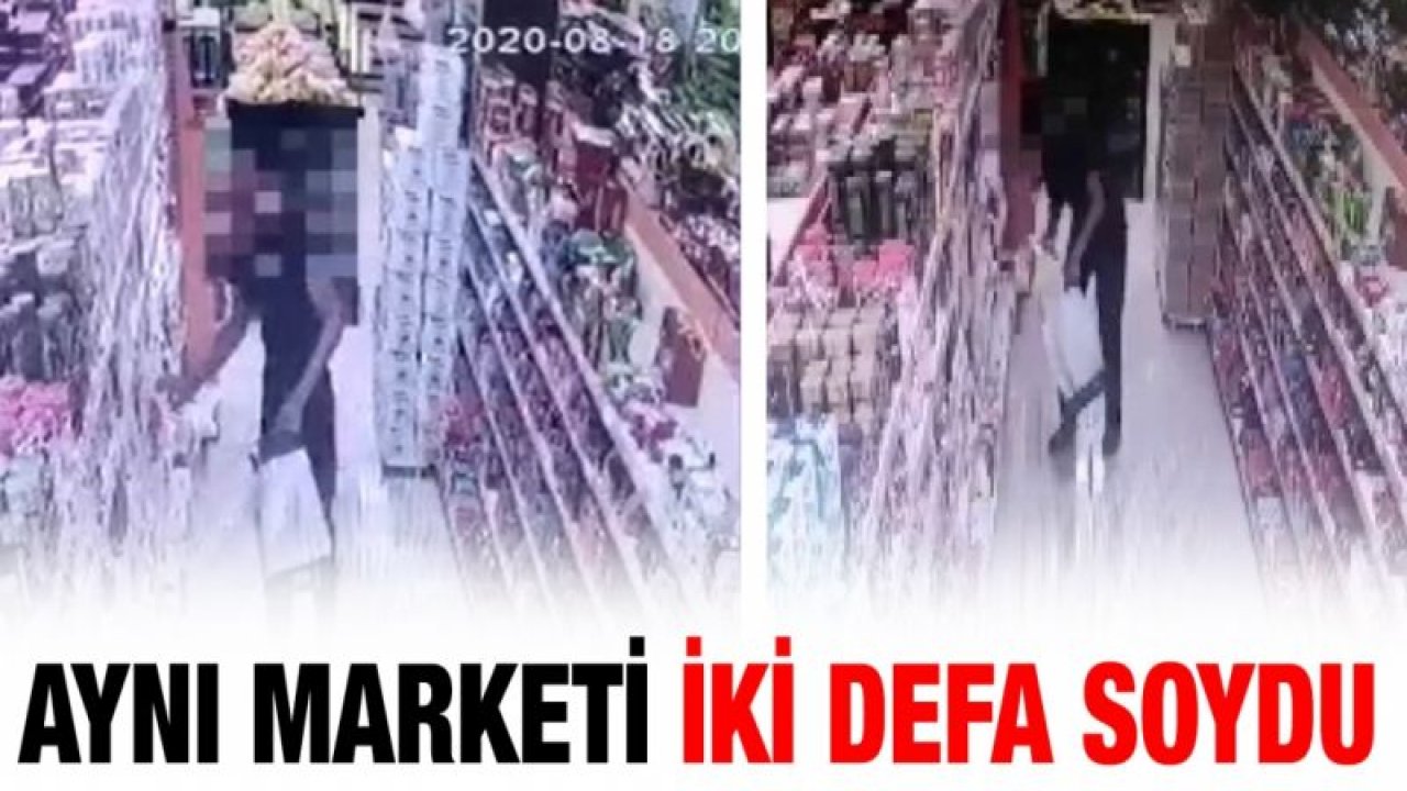 Aynı marketi iki defa soydu