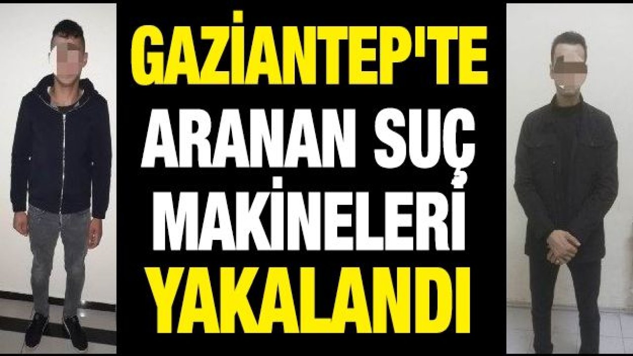 Gaziantep'te aranan suç makineleri yakalandı