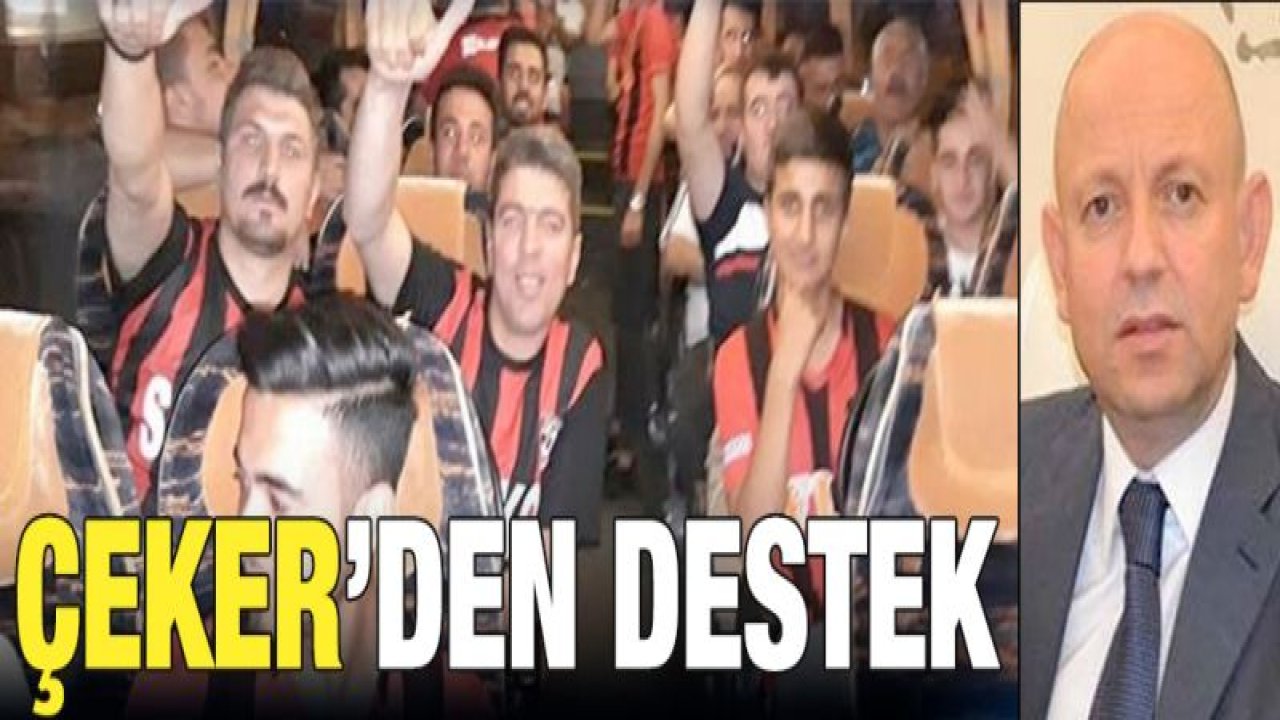 ÇEKER TARAFTARA SESLENDİ