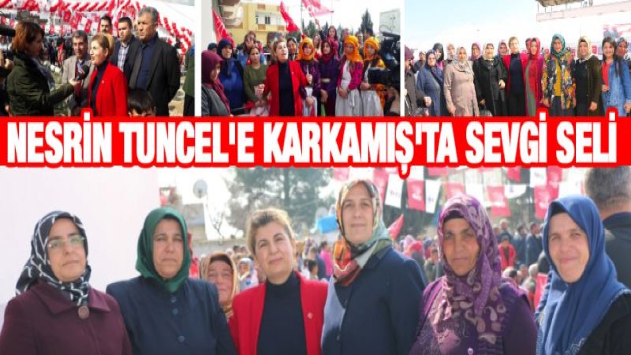 CHP'li Nesrin Tuncel'e Karkamış'ta sevgi seli