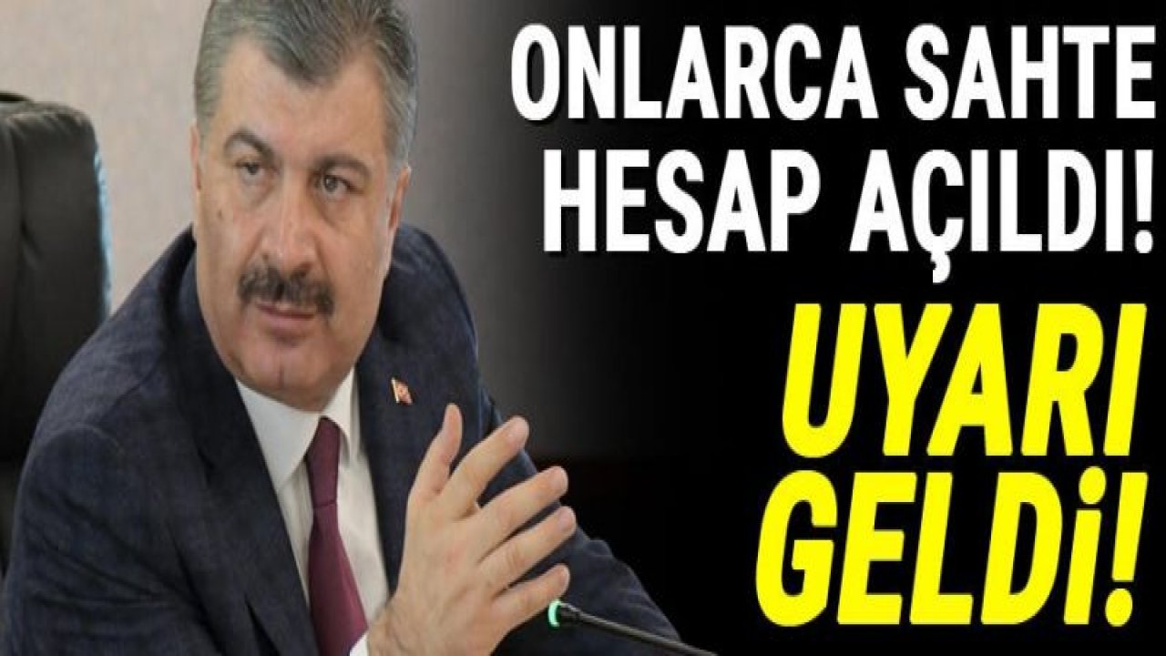 Sağlık Bakanı adına onlarca sahte hesap! Corona virüsünde vaka sayılarında son durum..