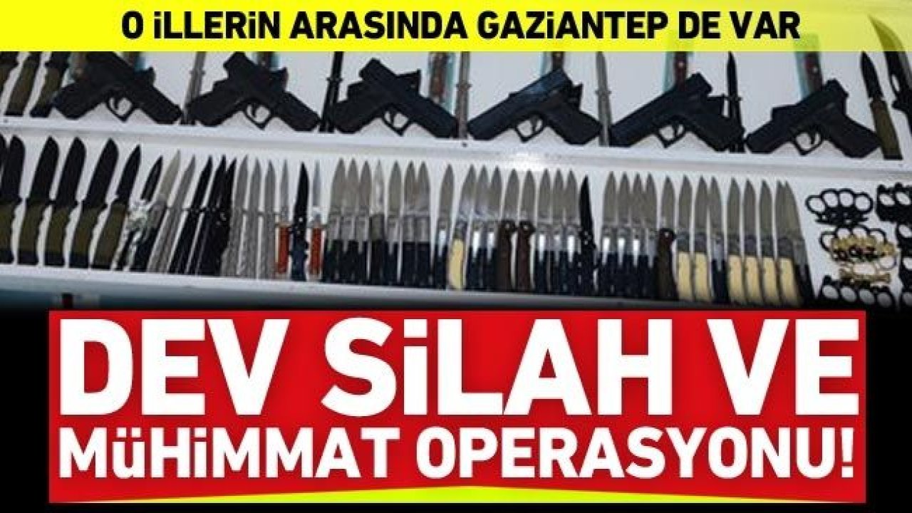 Şafak vakti silah kaçakçılarına dev operasyon