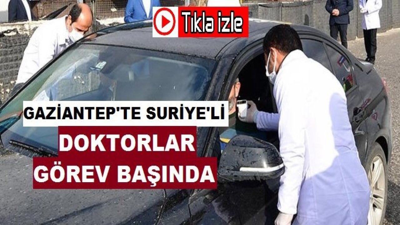 Suriyeli doktorlardan korona virüs taraması