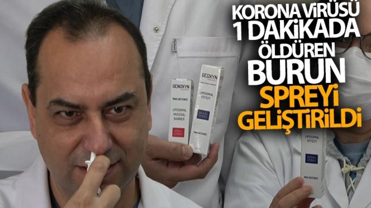 Korona virüsü 1 dakikada öldüren burun spreyi geliştirildi