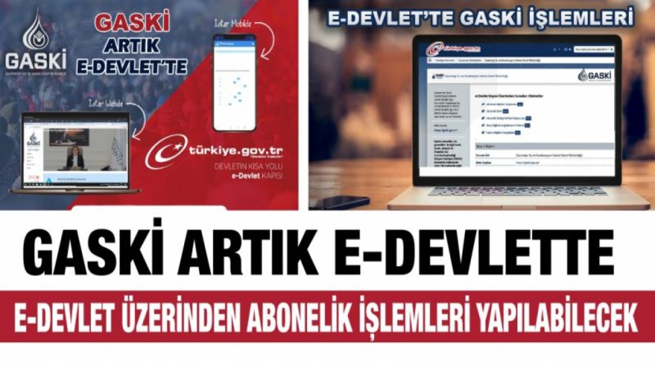 GASKİ artık e-devlette