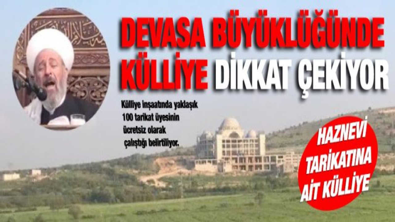 Gaziantep'te dikkat çeken büyüklükte külliye inşaatı