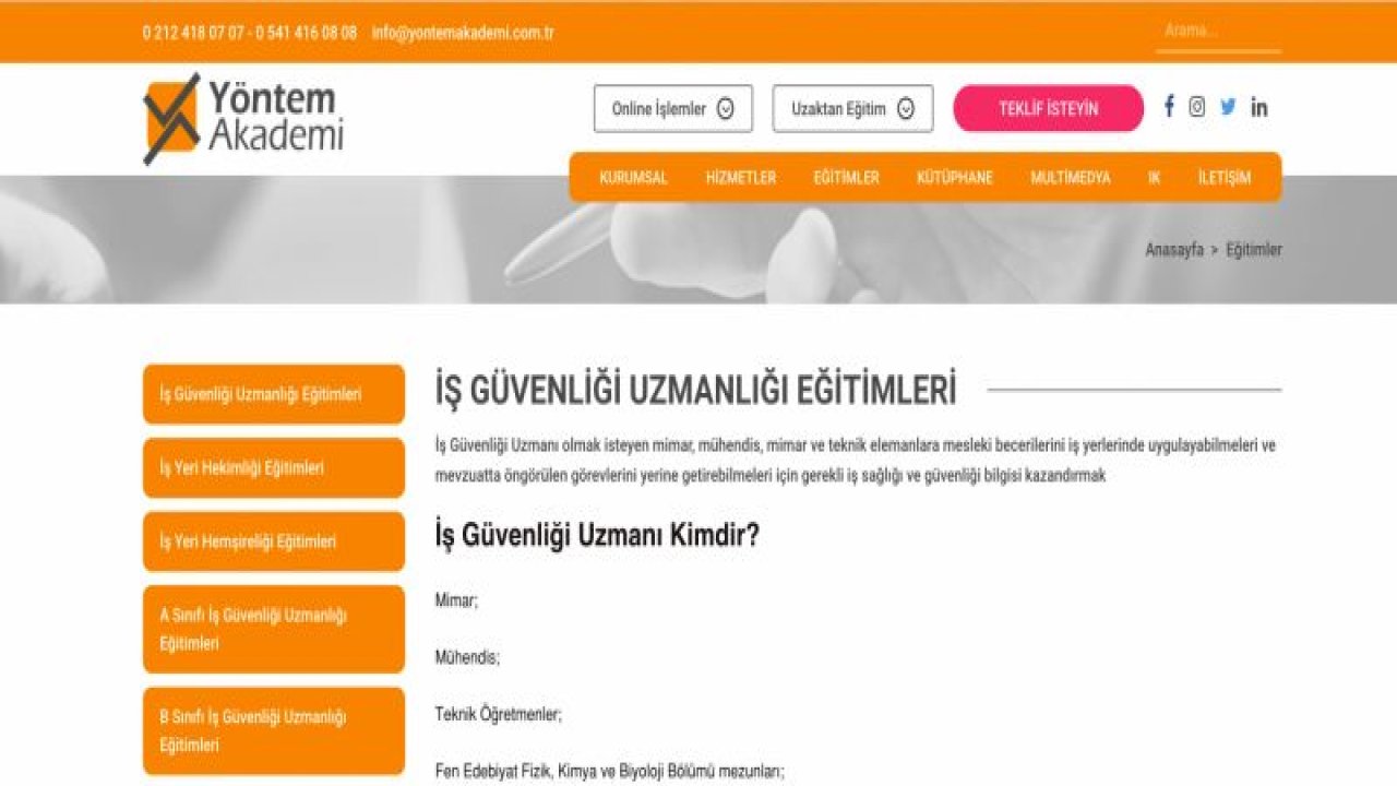 İş Güvenliği Uzmanı Eğitimleri ile Yeni Kariyer Fırsatları