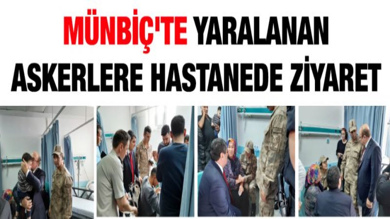 Yaralı askerlere moral ziyareti