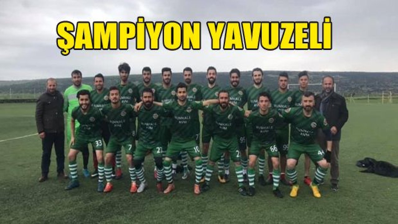 Yavuzelispor şampiyonluğunu ilan etti