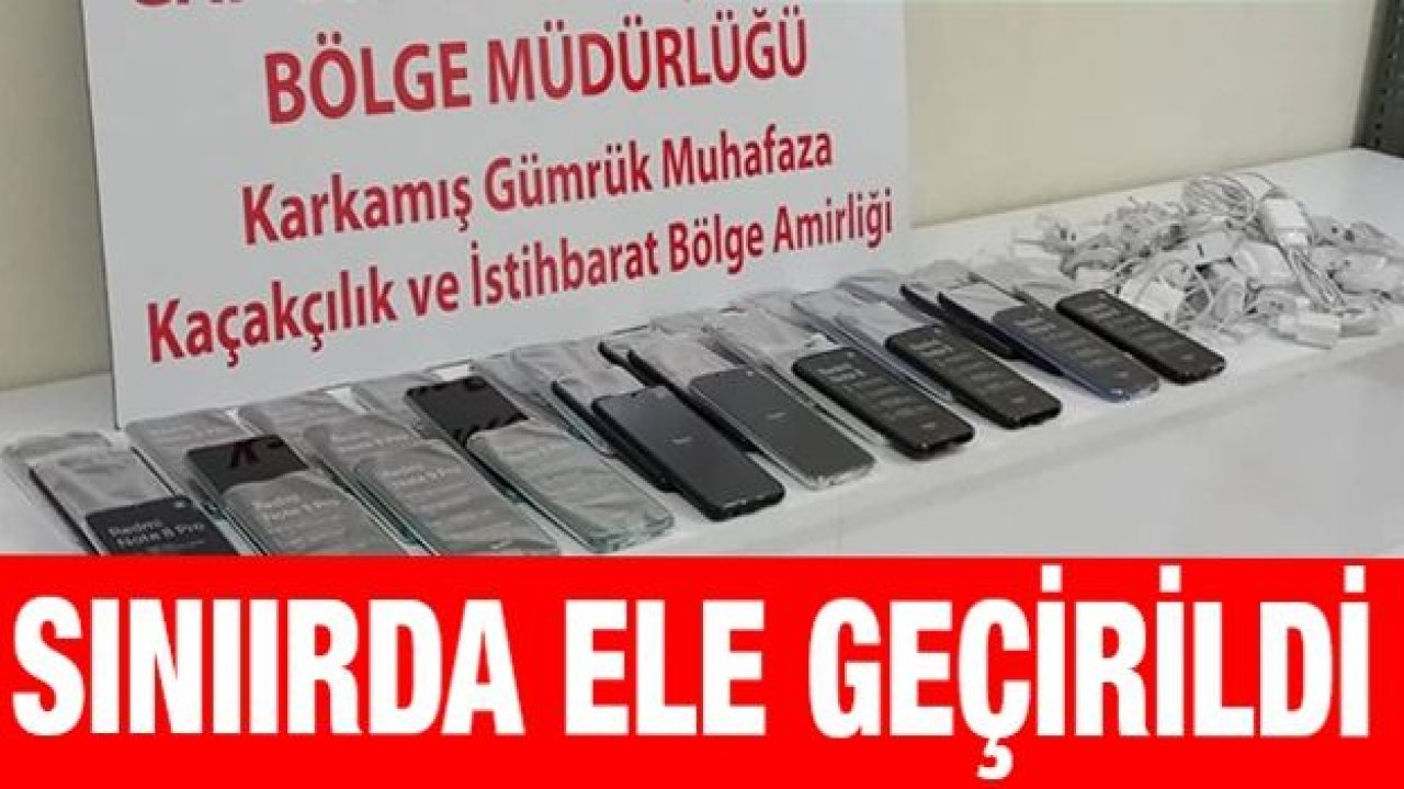 Sınır kapısında telefon ile sigara ele geçirildi