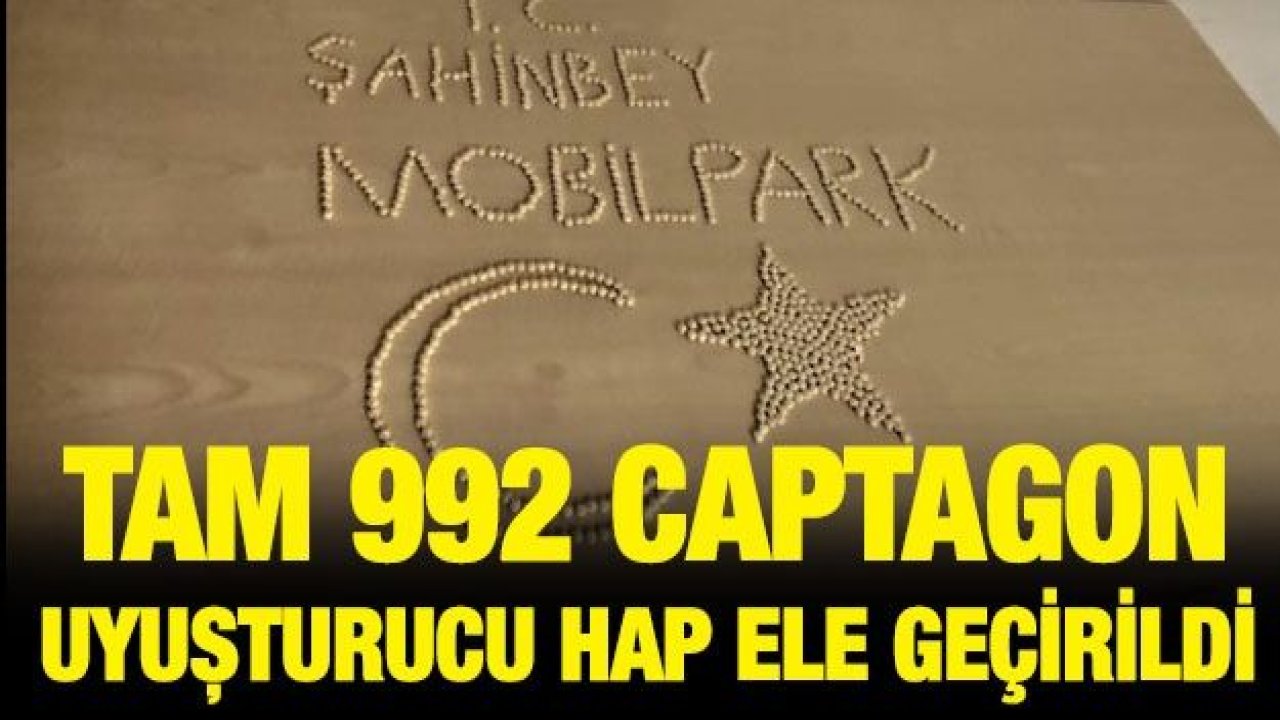 MOBİL PARK EKİPLERİ YÜKLÜ MİKTARDA  UYUŞTURUCU HAP ELE GEÇİRDİ