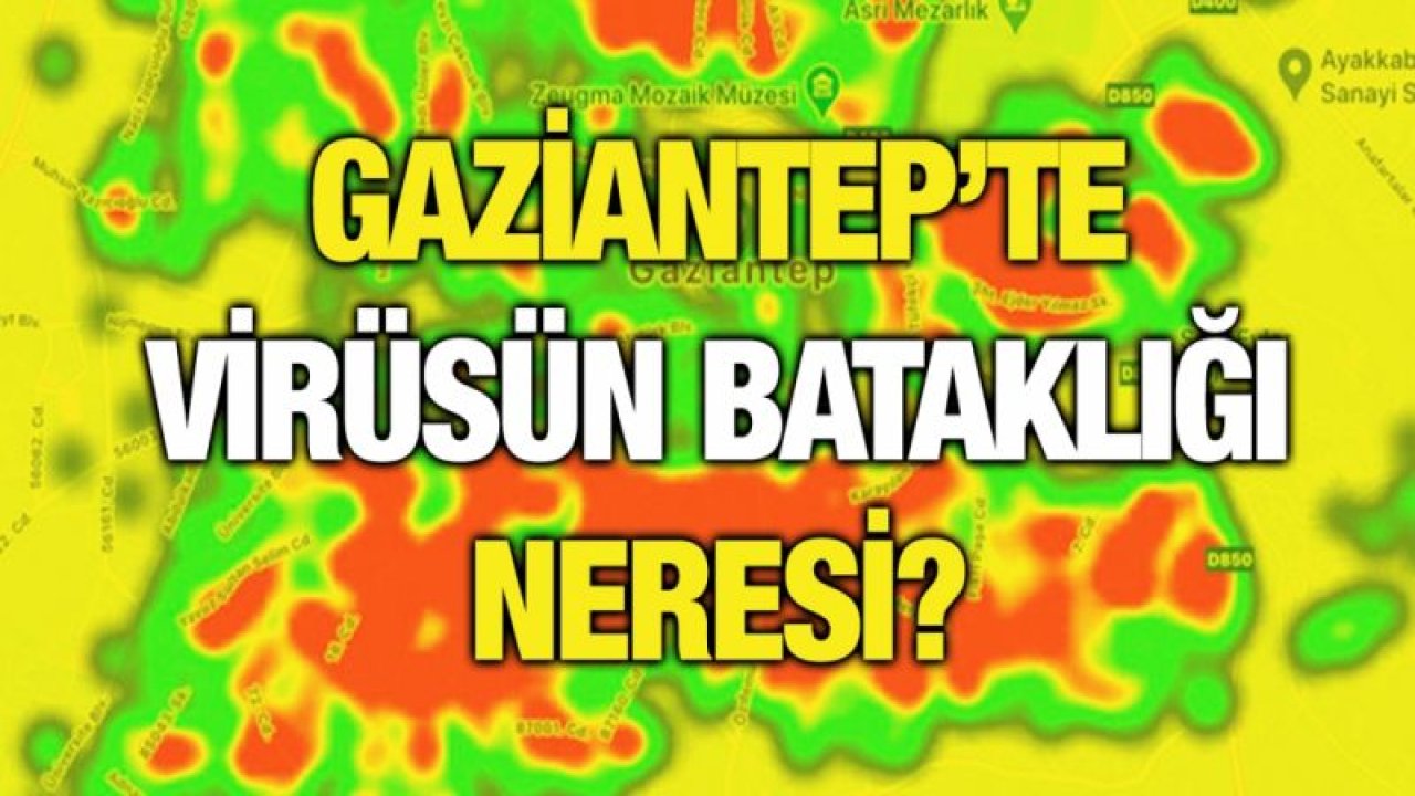 Gaziantep’te virüsün bataklığı neresi?