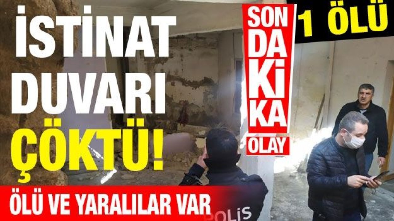 Video İzle...Gaziantep'te İstinat duvarı çöktü: 1 ölü