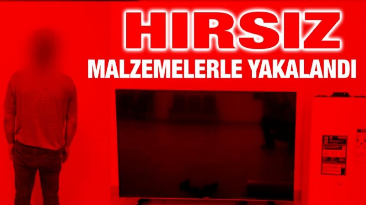 Çaldıkları malzemelerle birlikte yakalandı