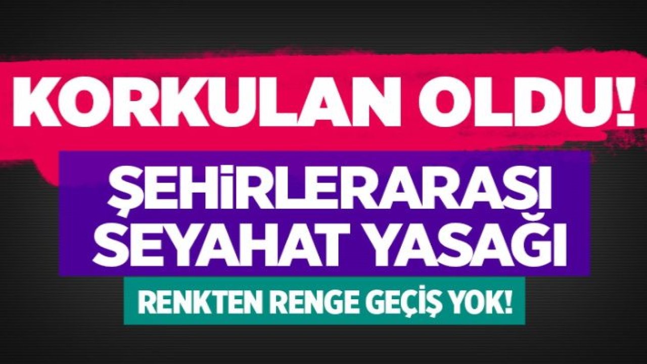 Normalleşme sonrası korkulan oldu! Şehirlerarası seyahat yasağı geliyor