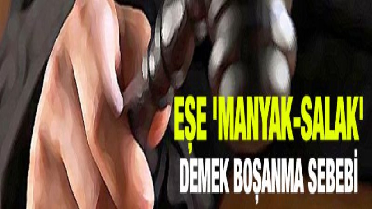 Eşe 'manyak-salak' demek boşanma sebebi