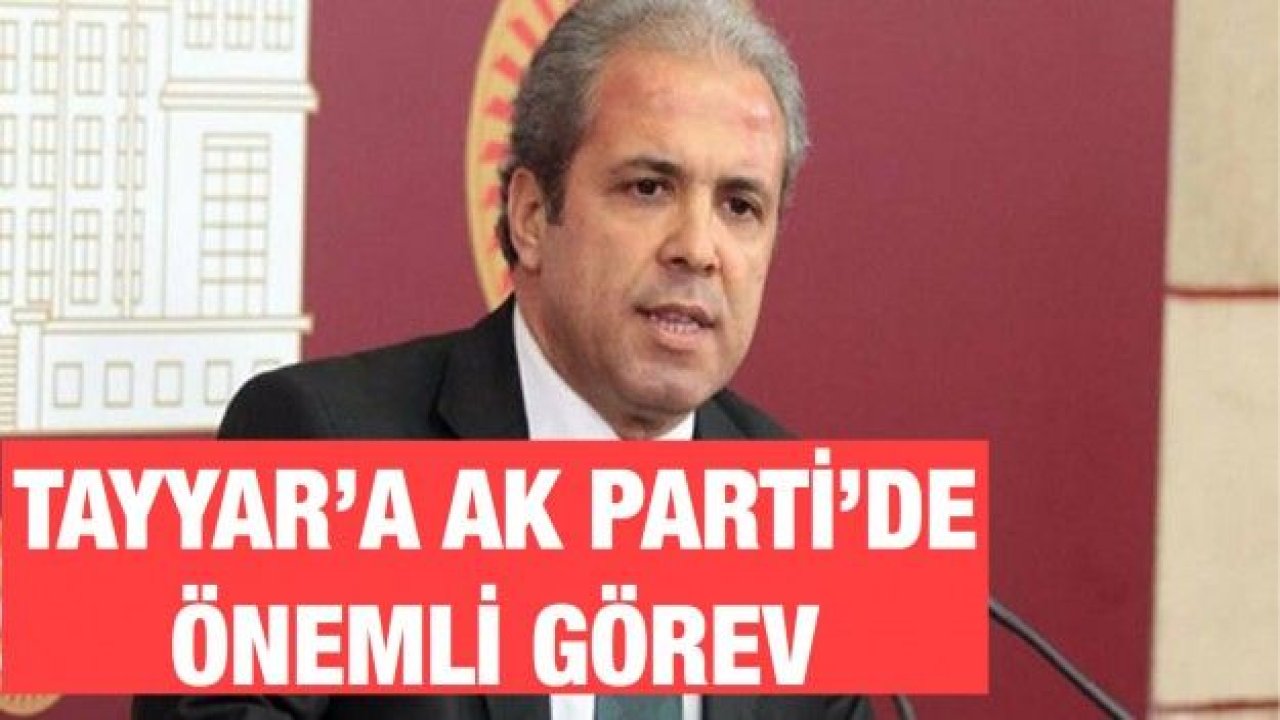 Tayyar’a Ak Parti’de önemli görev