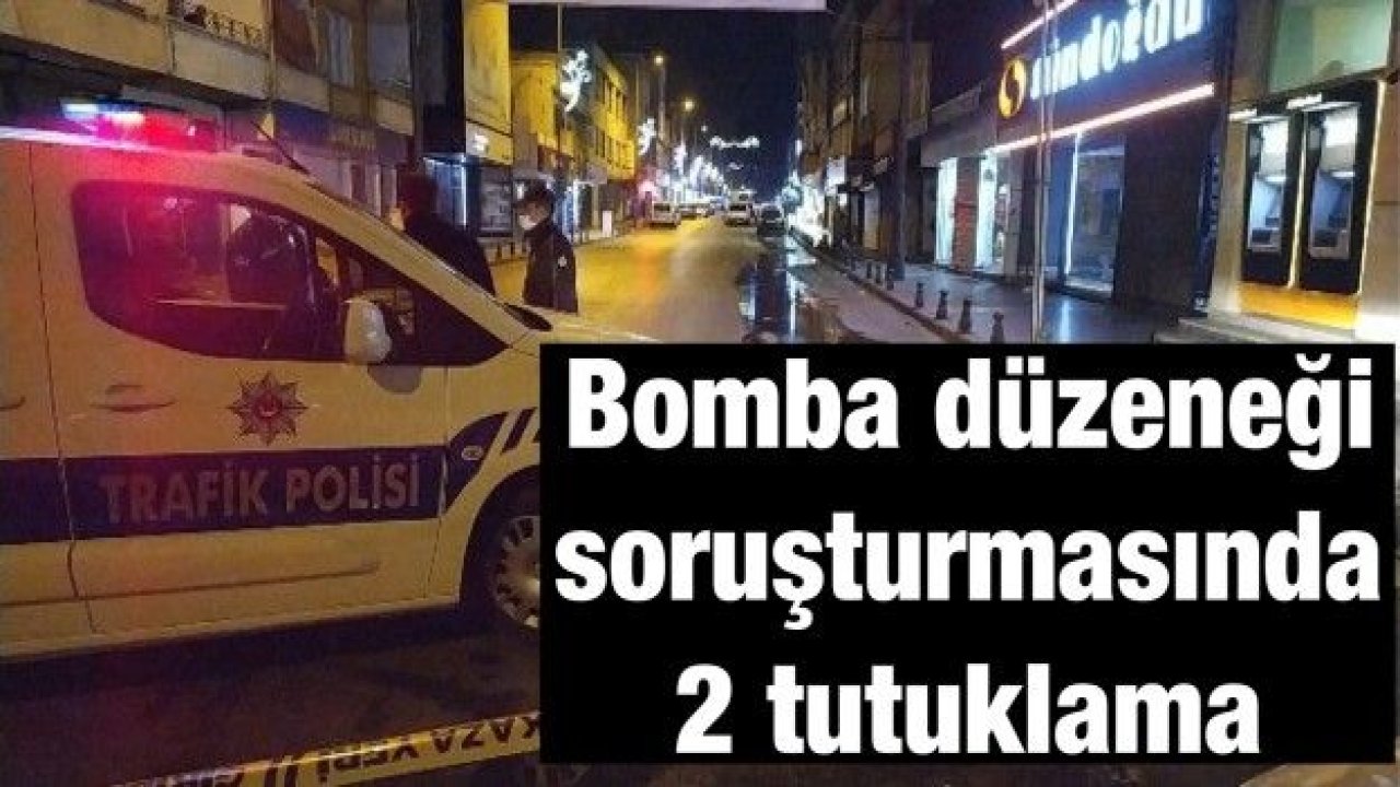 Polis merkezi yakında bulunan bomba düzeneği soruşturmasında 2 tutuklama