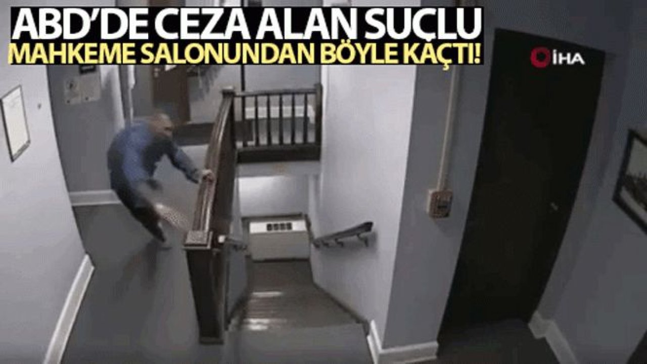 ABD'de ceza alan suçlu kelepçelendiği sırada mahkeme salonundan kaçtı