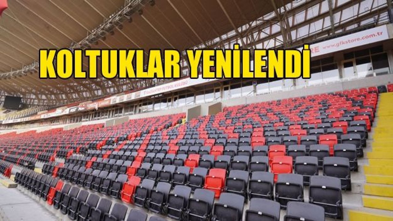 Stadyumda koltuklar yenilendi