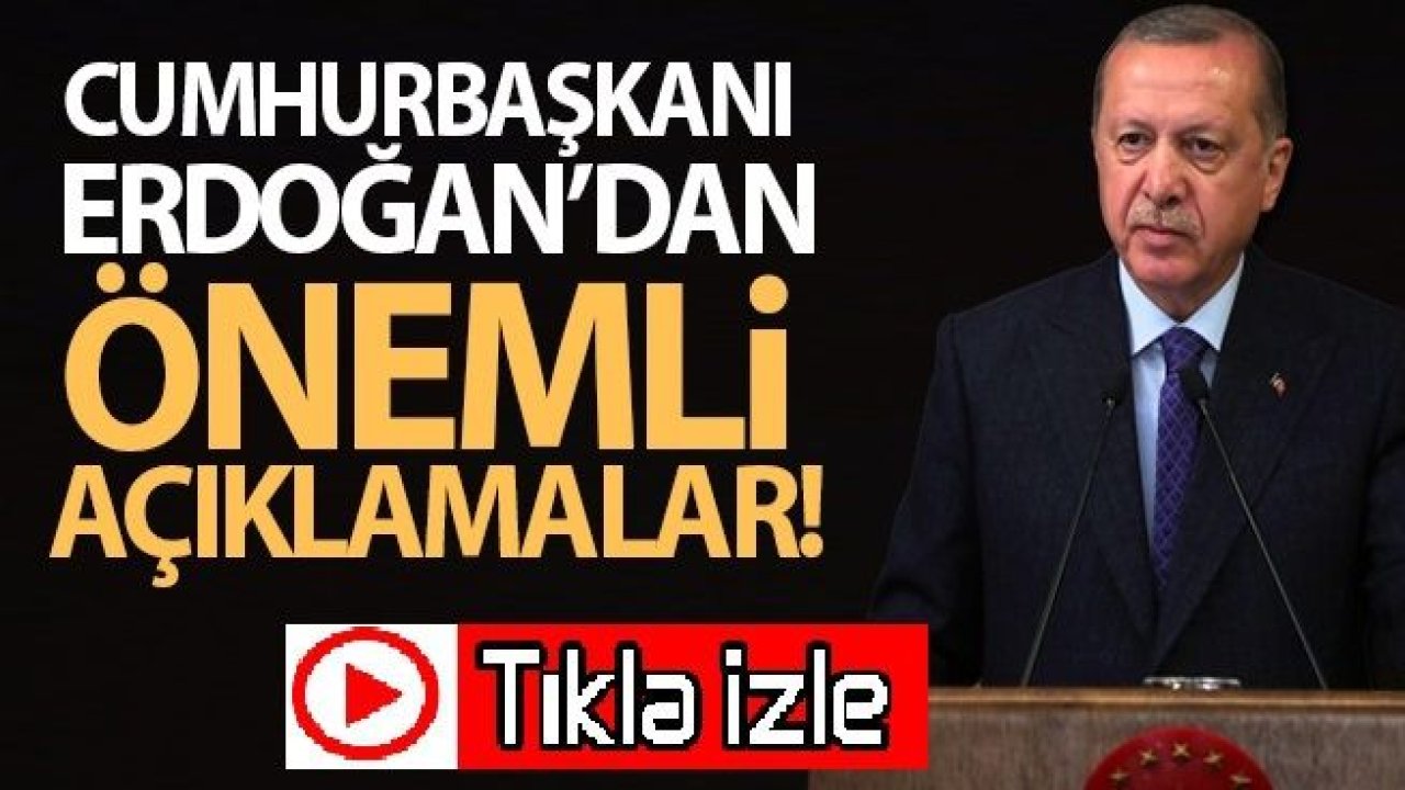 Canlı İzle...Video İzle...Haber İzle...Cumhurbaşkanı Erdoğan açıkladı! İşte esnafa kira desteğinin detayları...Cumhurbaşkanı Erdoğan'dan önemli açıklamalar!