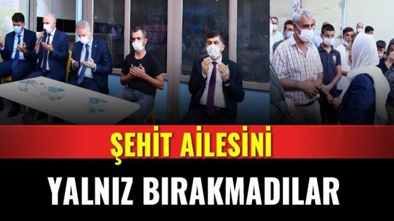 Şehit ailesini ziyaret ettiler