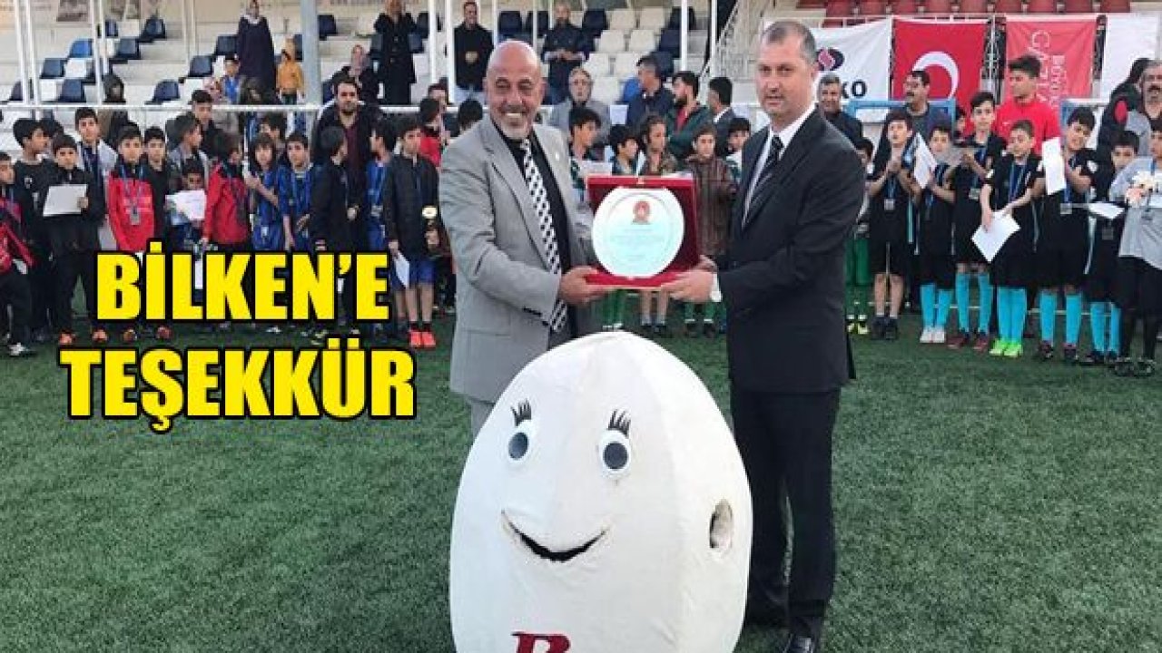 BİLKEN'e teşekkür plaketi