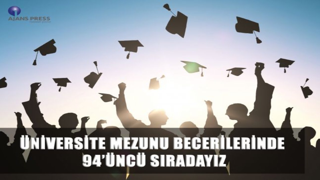 ÜNİVERSİTE MEZUNU BECERİLERİNDE 94'ÜNCÜ SIRADAYIZ