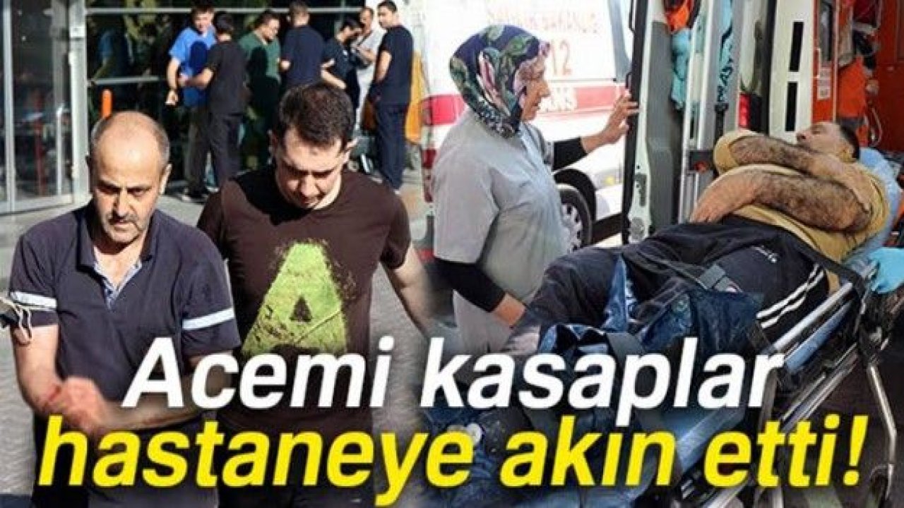 Gaziantep'te acemi kasaplar hastanelere Akın etti